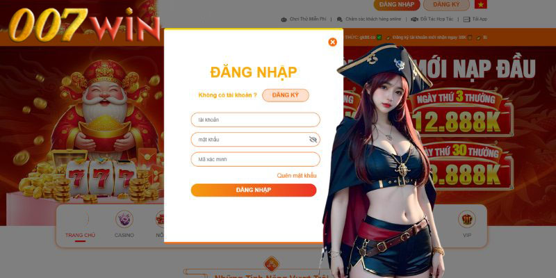 Hướng dẫn đăng nhập 007Win